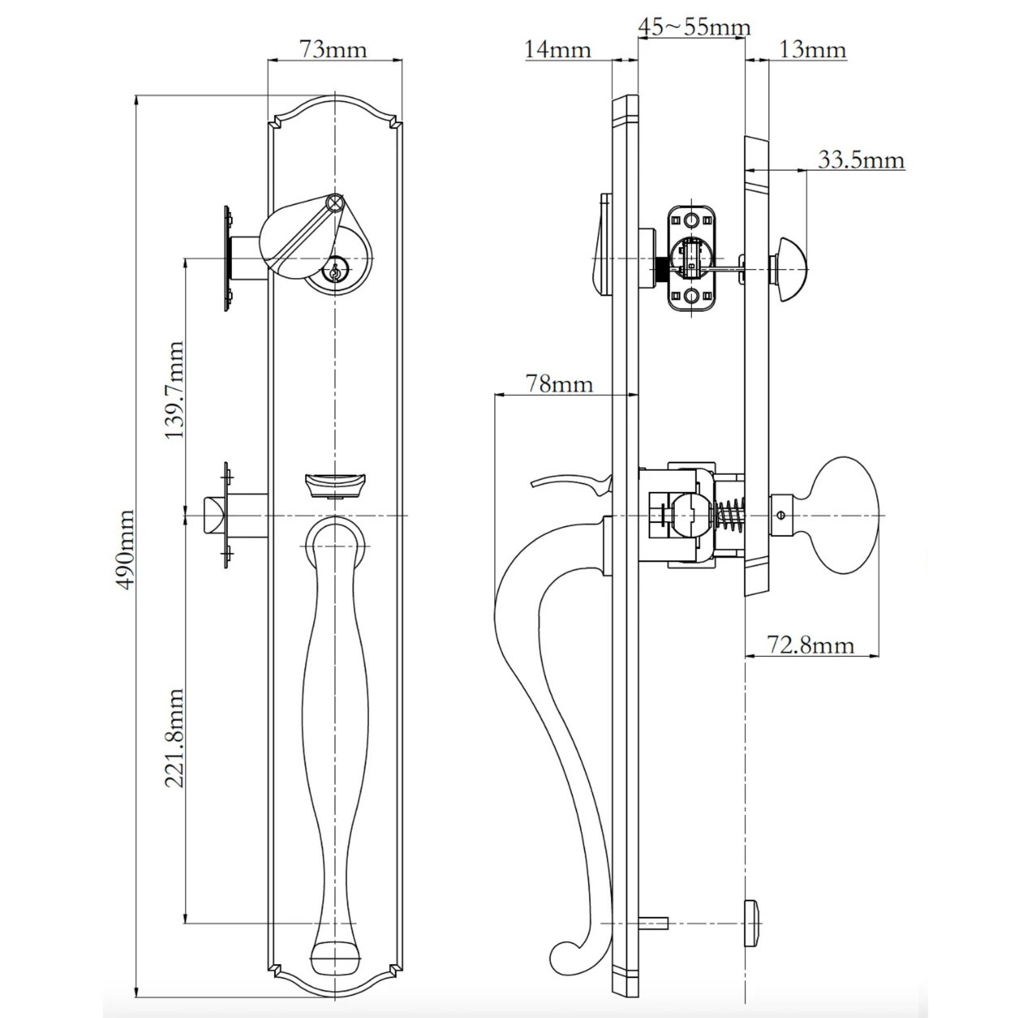 Etna Entry Handle Set