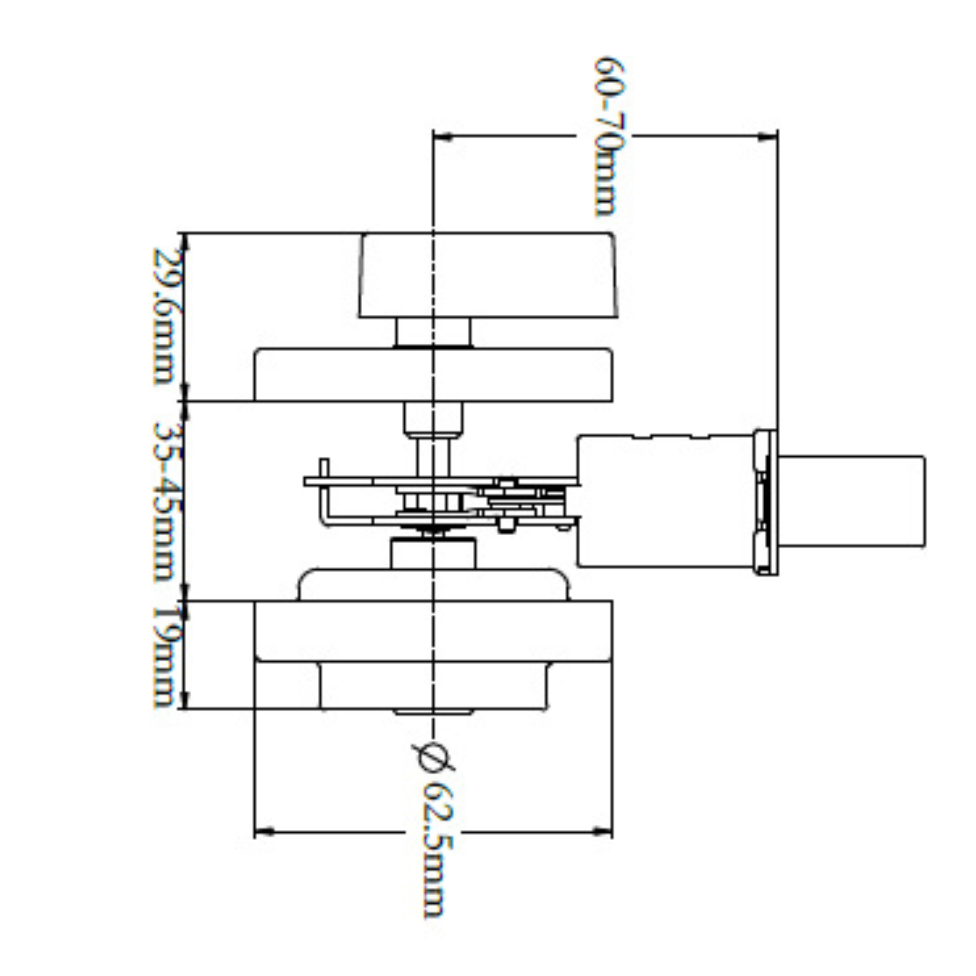 Low Profile Deadbolt (Round)