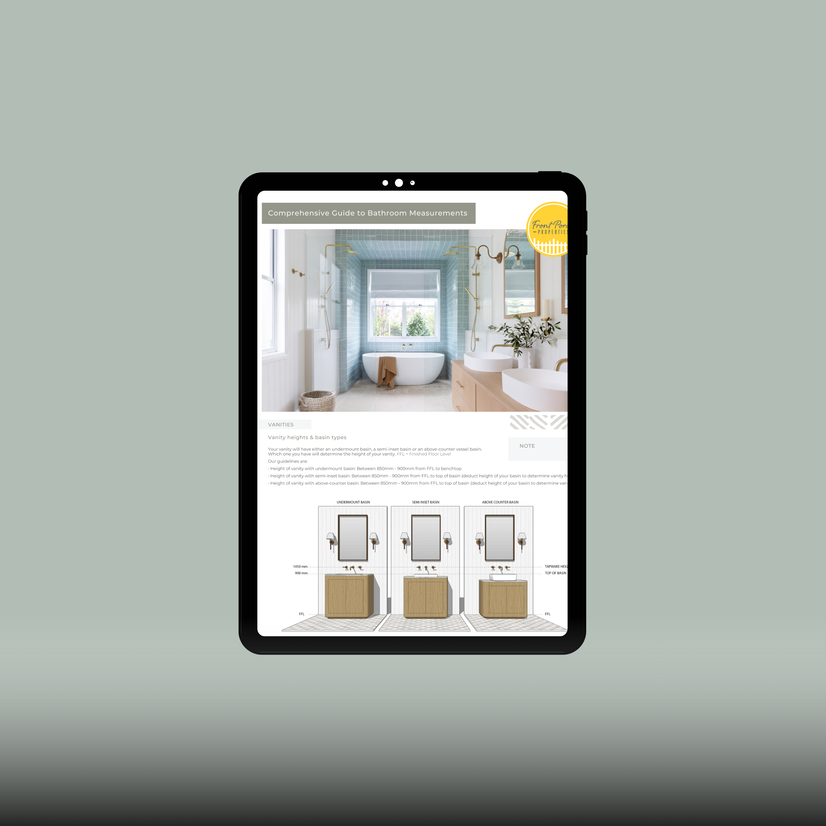 Front Porch Properties Comprehensive Guide to Bathroom Measurements