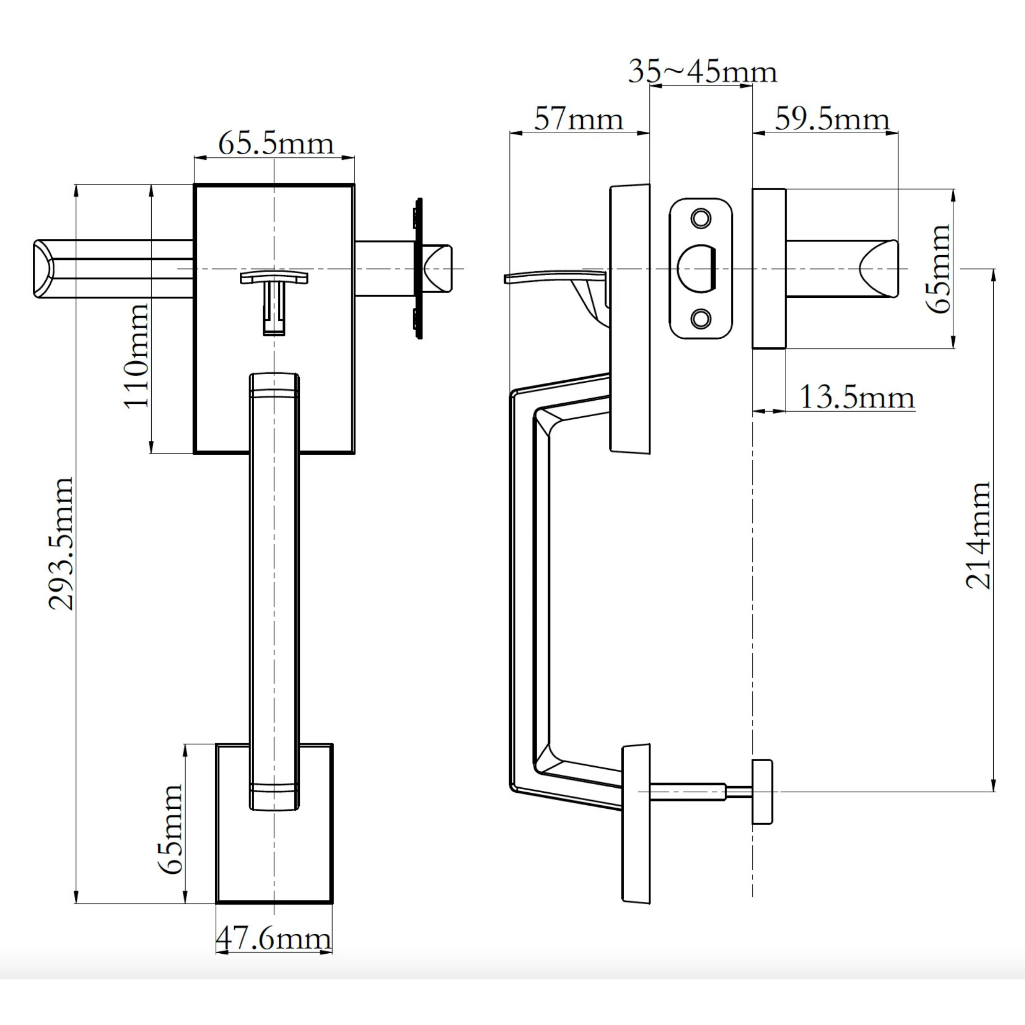 Sentry Entry Handle Set