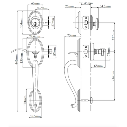 Somme Entry Handle Set