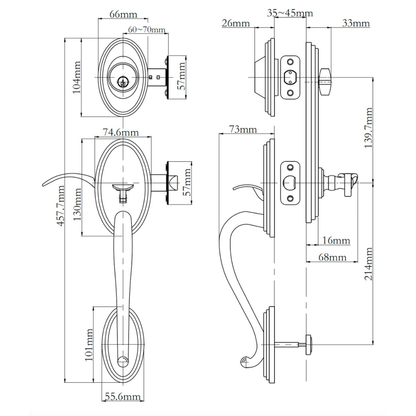 Somme Entry Handle Set