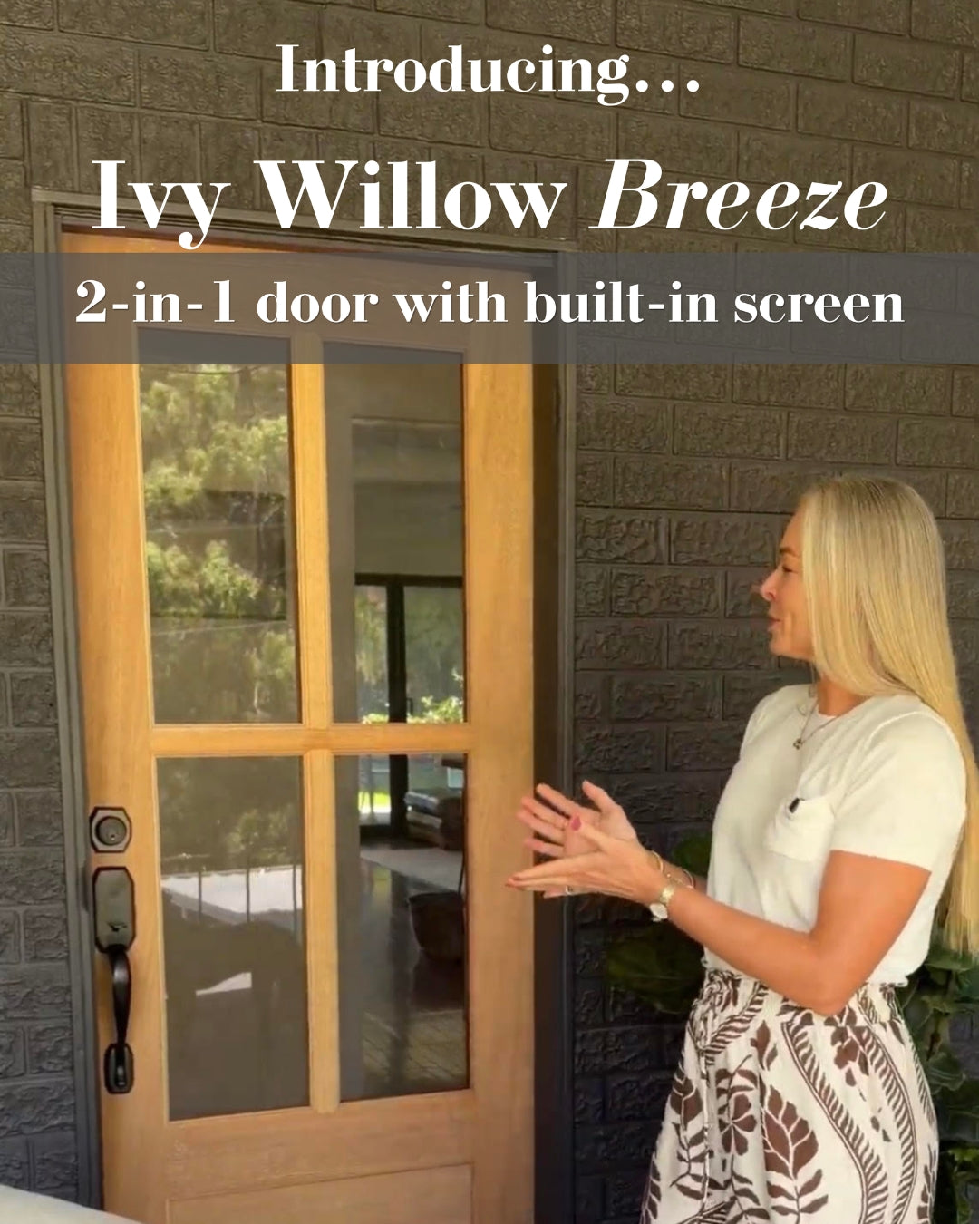 Breeze (2-in-1 Door with Built-In Screen)