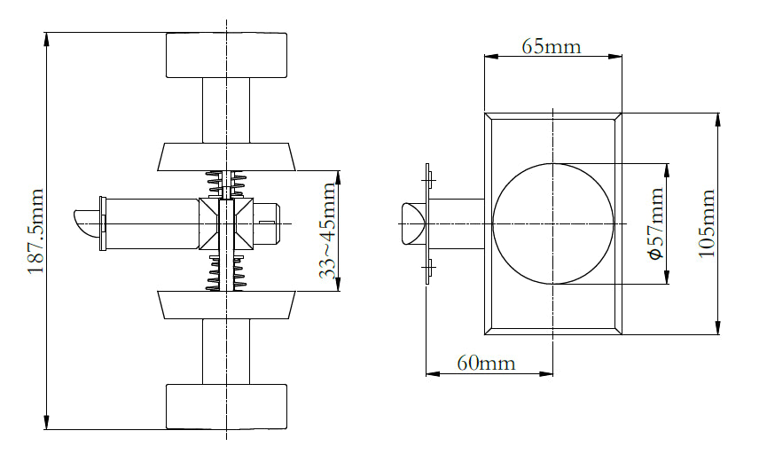Agrigento Flat Door Knob