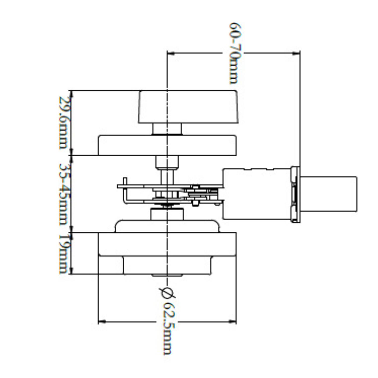 Low Profile Deadbolt (Square)