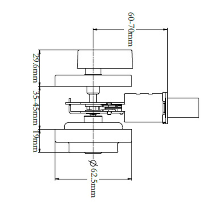 Low Profile Deadbolt (Round)